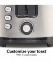 Torradeira Hamilton Beach com 2 fatias de slot extra largo com configurações de bagel e descongelamento, seletor de tonalidade,
