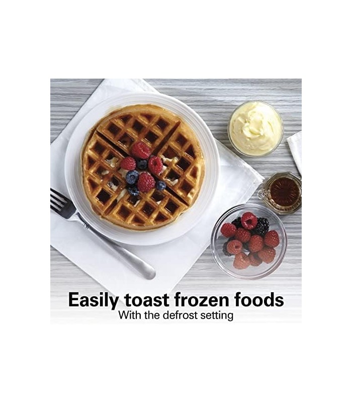 Torradeira Hamilton Beach com 2 fatias de slot extra largo com configurações de bagel e descongelamento, seletor de tonalidade,