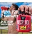 BSN N.O.-XPLODE Pó Pré Treino, Suplemento Energético para Homens e Mulheres com Creatina e Beta-Alanina, Sabor: Uva, 30 Porções