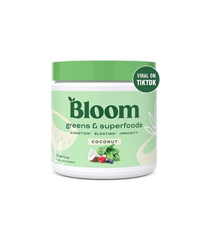 Bloom Nutrition Green Superalimento | Suco em Pó Super Greens & Smoothie Mix | Alimentos Integrais Completos (Espirulina Orgânic