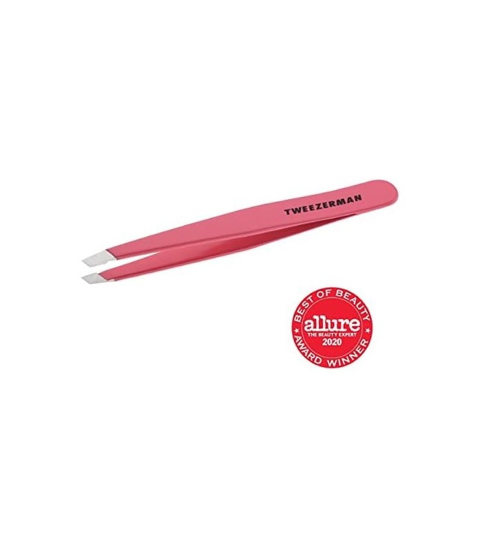 Tweezerman Fashion Color Slant Tweezer, Geranium, 1 Count