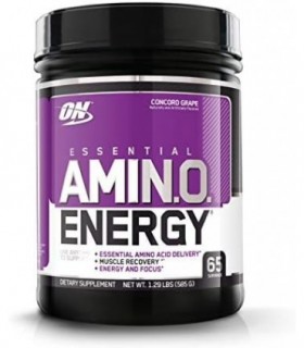 Optimum Nutrition Amino Energy - Pré Treino com Chá Verde, BCAA, Aminoácidos, Keto Friendly, Extrato de Café Verde, Energy Powde