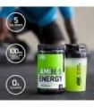 Optimum Nutrition Amino Energy - Pré Treino com Chá Verde, BCAA, Aminoácidos, Keto Friendly, Extrato de Café Verde, Energy Powde