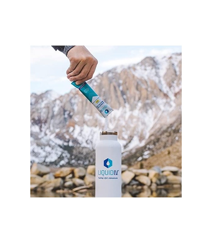 Líquido I.V. Multiplicador de Hidratação - Açaí - Pacotes de Pó Hidratante | Mistura de bebida eletrolítica | Vara de dose única