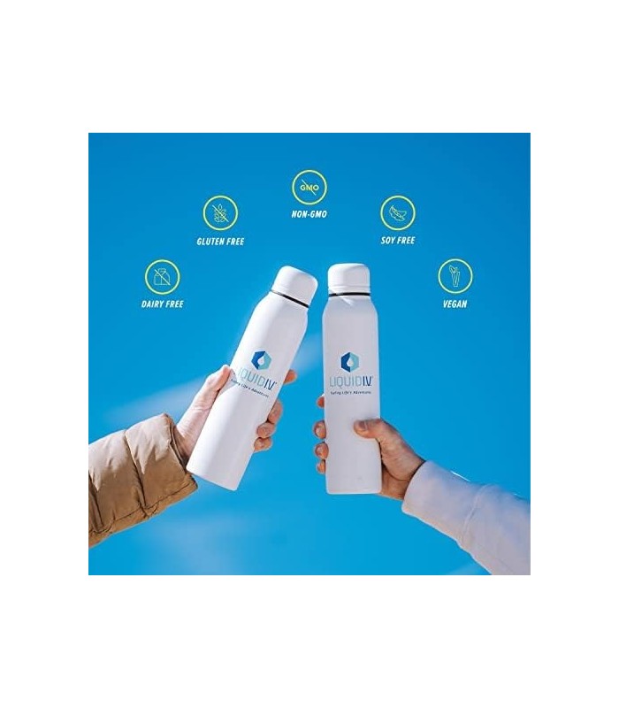 Líquido I.V. Multiplicador de Hidratação - Açaí - Pacotes de Pó Hidratante | Mistura de bebida eletrolítica | Vara de dose única