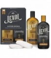 Lexol Leather Care Kit Condicionador e Limpador, Use em couro de carro, móveis, sapatos, bolsas e acessórios, cuidado de couro c
