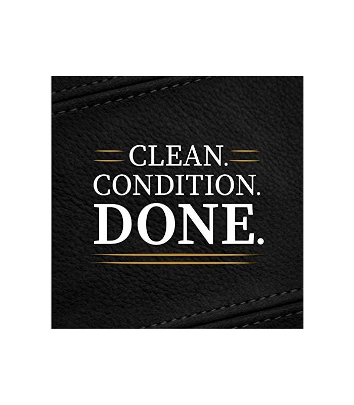 Lexol Leather Care Kit Condicionador e Limpador, Use em couro de carro, móveis, sapatos, bolsas e acessórios, cuidado de couro c