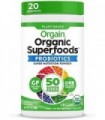 Pó de Superalimentos Verdes Orgânicos Orgânicos, - Antioxidantes, 1 bilhão de Probióticos, Vegan, Sem Laticínios, Sem Glúten, Ko