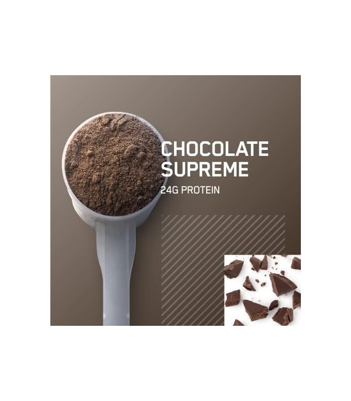 Optimum Nutrition Gold Standard 100% Micellar Casein Protein Powder, lento ajuda a mantê-lo satisfeito, recuperação muscular, ch