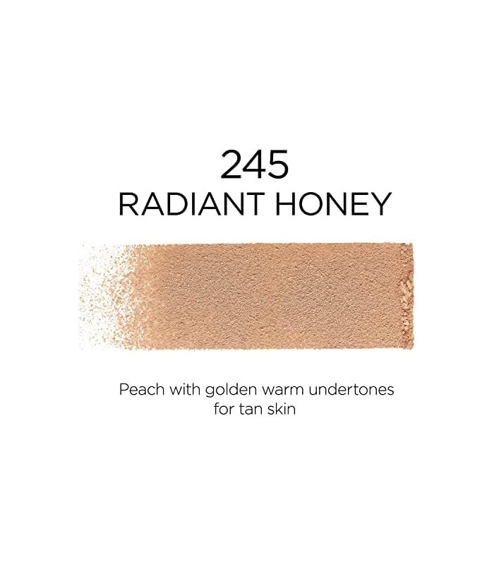 LOreal Paris Infallible Fresh Wear Foundation em pó, até 24 horas de uso, 245 Radiant Honey, 0,31 oz.