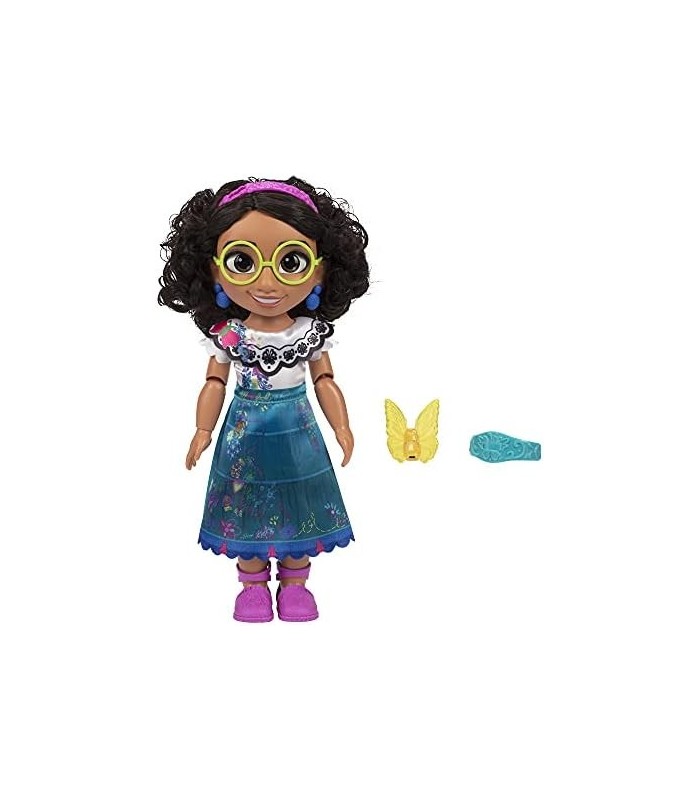 Boneca Disney Encanto Mirabel com recurso de canto e borboleta mágica