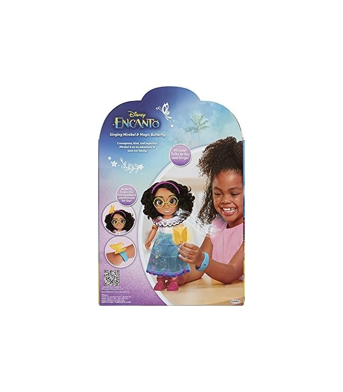 Boneca Disney Encanto Mirabel com recurso de canto e borboleta mágica