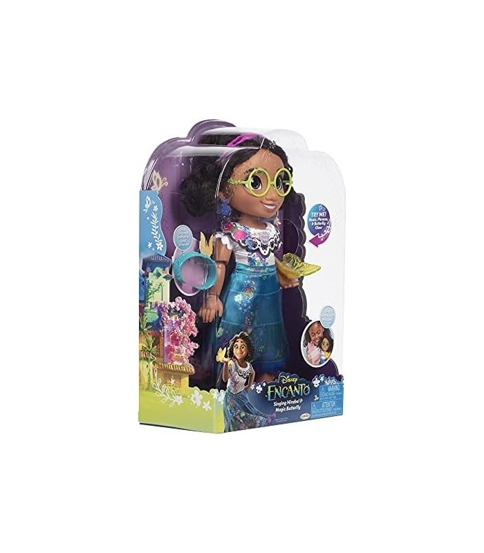Boneca Disney Encanto Mirabel com recurso de canto e borboleta mágica