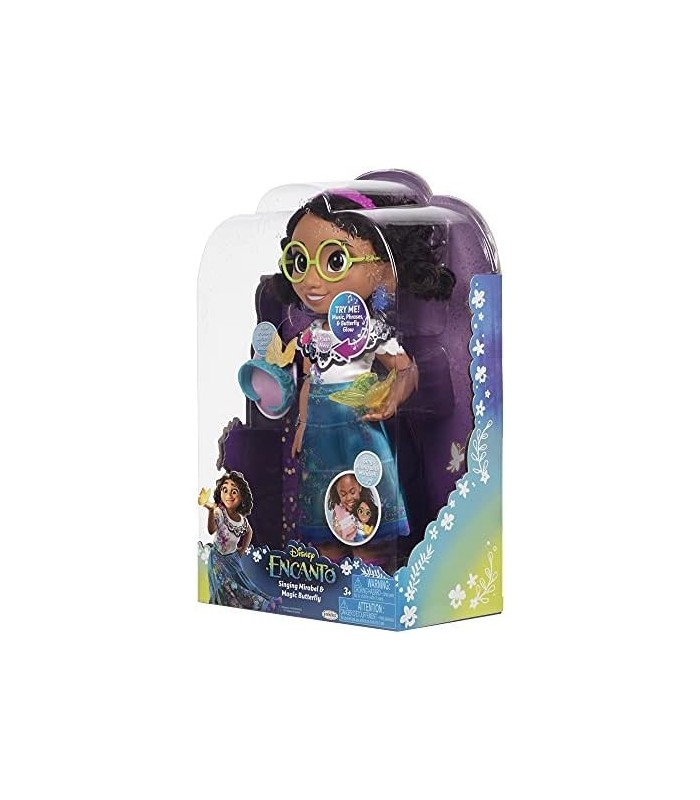 Boneca Disney Encanto Mirabel com recurso de canto e borboleta mágica