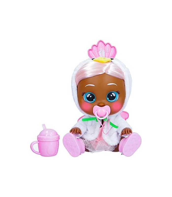 Cry Babies Kiss Me Daphne - 12 Baby Doll | Recurso de bochechas vermelhas de luxo | Roupa Mutável Brilhante com Mamadeira de Bôn
