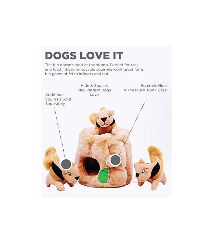 Outward Hound Esconde Um Esquilo Quebra-cabeça de Brinquedo de Pelúcia, XL