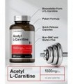 Acetil L-Carnitina 1500 mg 200 Cápsulas | ALCAR | Não transgênico, sem glúten | por Horbaach