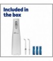 Waterpik Cordless Water Flosser, operado por bateria e portátil para viagens e casa, ADA Aceito Cordless Express, Branco WF-02