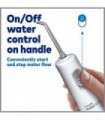 Waterpik Cordless Water Flosser, operado por bateria e portátil para viagens e casa, ADA Aceito Cordless Express, Branco WF-02