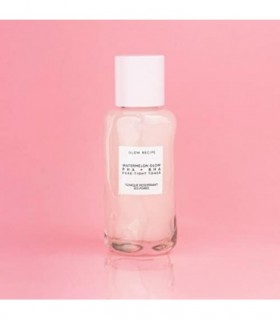 Glow Recipe Mini Watermelon Glow BHA + PHA Facial Toner - Toner esfoliante suave com ácido hialurônico, água de cacto, pepino ca