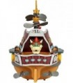 Playset Super Mario Deluxe Bowsers Air Ship com Mario Action - Sons autênticos do jogo e hélices giratórias