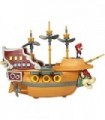 Playset Super Mario Deluxe Bowsers Air Ship com Mario Action - Sons autênticos do jogo e hélices giratórias