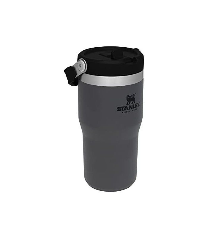 Copo de aço inoxidável Stanley IceFlow com canudo - Garrafa de água isolada a vácuo para casa, escritório ou carro - Copo reutil