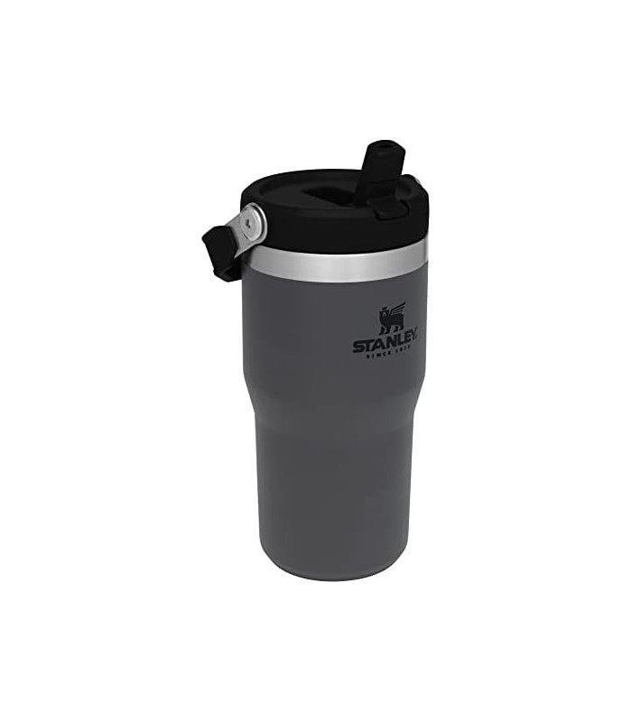 Copo de aço inoxidável Stanley IceFlow com canudo - Garrafa de água isolada a vácuo para casa, escritório ou carro - Copo reutil