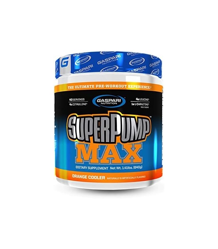 Gaspari Nutrition SuperPump MAX, o melhor pó pré-treino, pré-treino de energia sustentada, reforço de óxido nítrico, crescimento