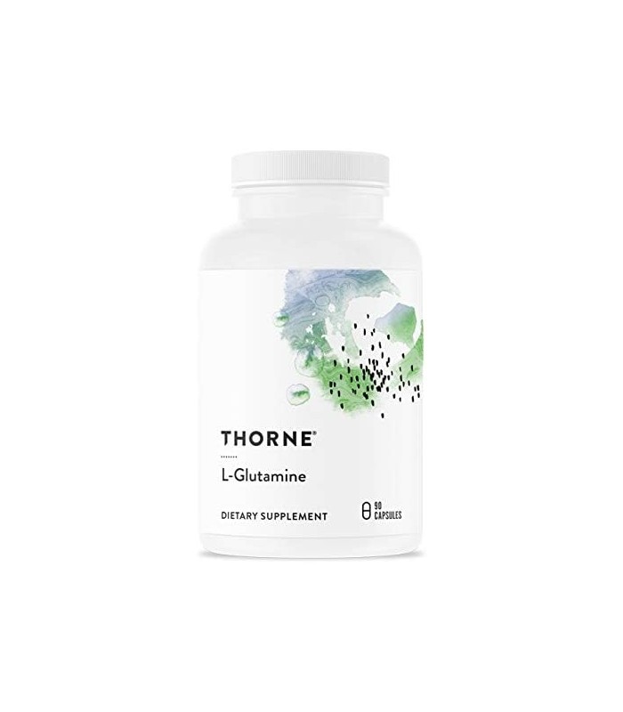 Thorne L-Glutamina - Suplemento de aminoácidos para saúde gastrointestinal e função imunológica - 90 cápsulas