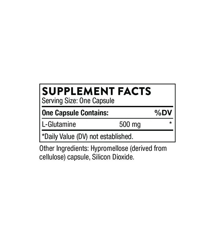 Thorne L-Glutamina - Suplemento de aminoácidos para saúde gastrointestinal e função imunológica - 90 cápsulas