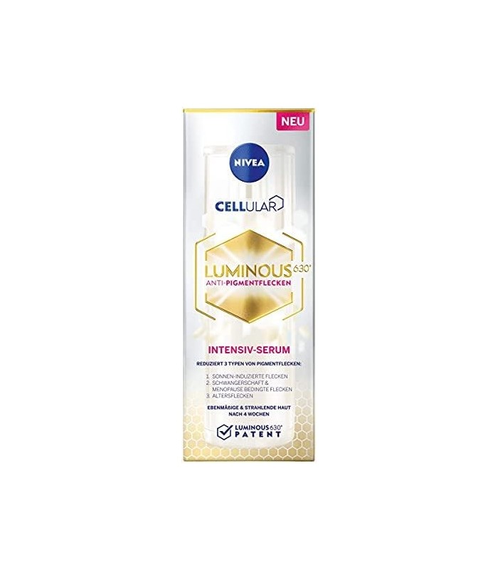 NIVEA Cellular Luminous630 Sérum Intensivo para Manchas (30 ml), Sérum para uma tez uniforme e radiante, cuidado do rosto contra