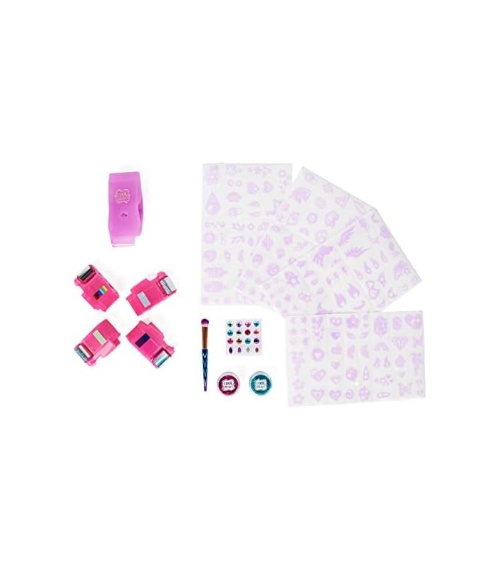 Cool Maker, Shimmer Me Body Art com rolo, 4 folhas metálicas e 180 tatuagens temporárias para crianças a partir de 8 anos