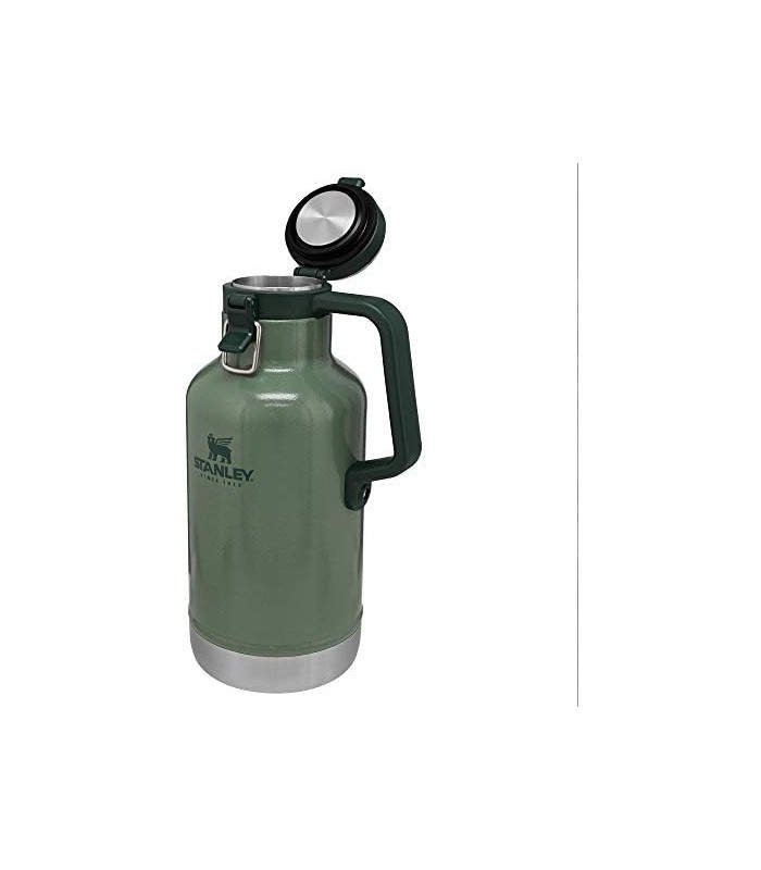 Growler a vácuo Stanley Classic, capacidade de 64 onças, aço inoxidável, verde Hammertone (10-01941-063)