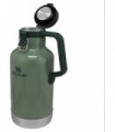 Growler a vácuo Stanley Classic, capacidade de 64 onças, aço inoxidável, verde Hammertone (10-01941-063)