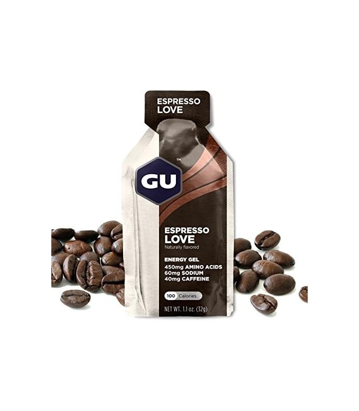 GU Energy Gel de Nutrição Esportiva, 24-Count, Espresso Love