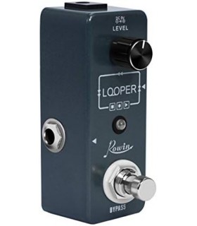 Rowin Looper Pedal de Guitarra Overdubs Ilimitados 10 Minutos de Looping com USB para Importar e Exportar Loop