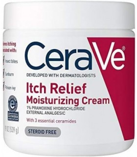 CeraVe Creme Hidratante para Alívio de Coceira | Creme Anticoceira com Cloridrato de Pramoxina | Alivia coceira com pequenas irr