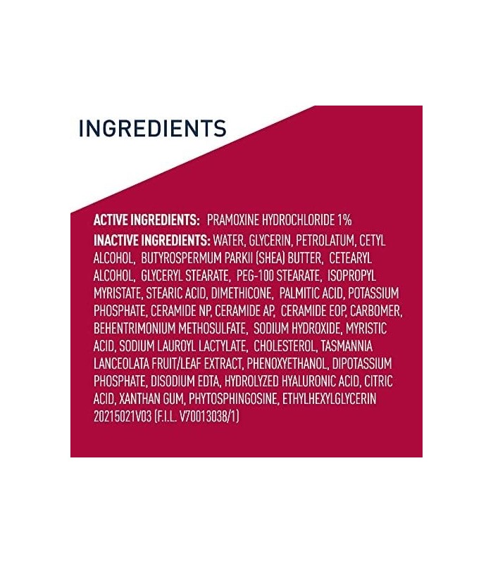 CeraVe Creme Hidratante para Alívio de Coceira | Creme Anticoceira com Cloridrato de Pramoxina | Alivia coceira com pequenas irr