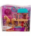 Mattel Spirit Untamed Miradero Riding Gear Carrinho com rodas giratórias, canopy, pônei de 5 polegadas e acessórios relacionados