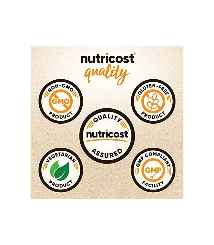 Pó Isolado de Proteína de Ervilha Orgânica Nutricost (5LBS) - Sem sabor, Orgânico Certificado pelo USDA, Proteína de Plantas, Ad