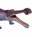 Jurassic World Massive Biters Ação de dinossauro Sarcosuchus de tamanho maior com ataque ativado pela cauda e ação de mastigar,