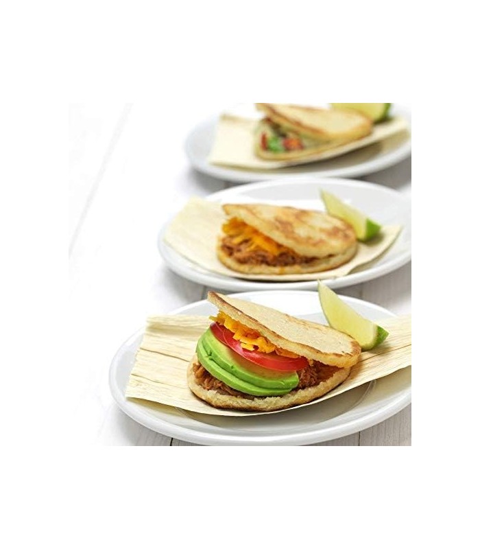 Holstein Housewares Non-Stick 6-Section Multi-Food Maker - Arepas, Mini Pancakes, Corncakes e mais, 6-PC, Preto