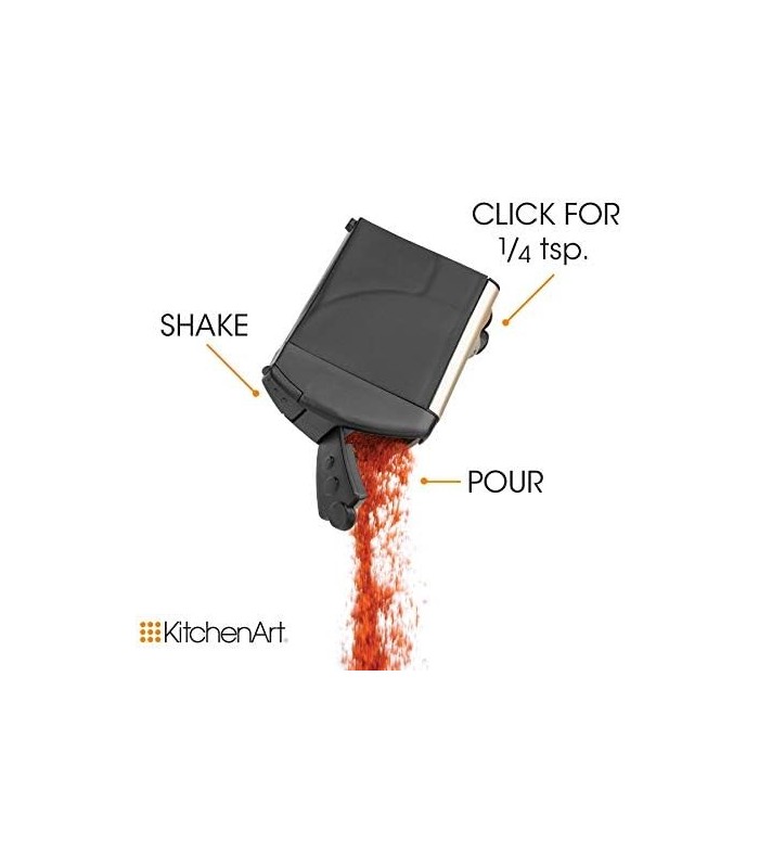 KitchenArt 57010 Select-A-Spice Auto-Measure Carousel Professional Series, Cetim