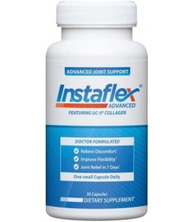 Suplemento de suporte avançado para articulações Instaflex - açafrão, resveratrol, extrato de Boswellia Serrata, BioPerine, colá