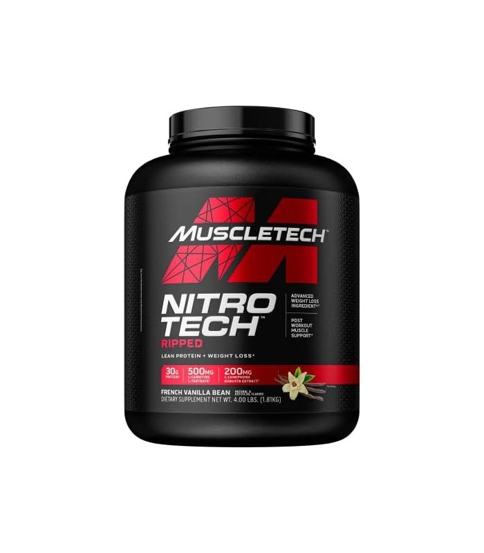 Proteína em pó para perda | MuscleTech Nitro-Tech rasgado | Magra Whey Protein em Pó | Whey Protein Isolado | Perda de Proteína
