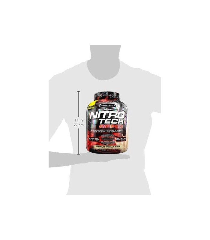 Proteína em pó para perda | MuscleTech Nitro-Tech rasgado | Magra Whey Protein em Pó | Whey Protein Isolado | Perda de Proteína