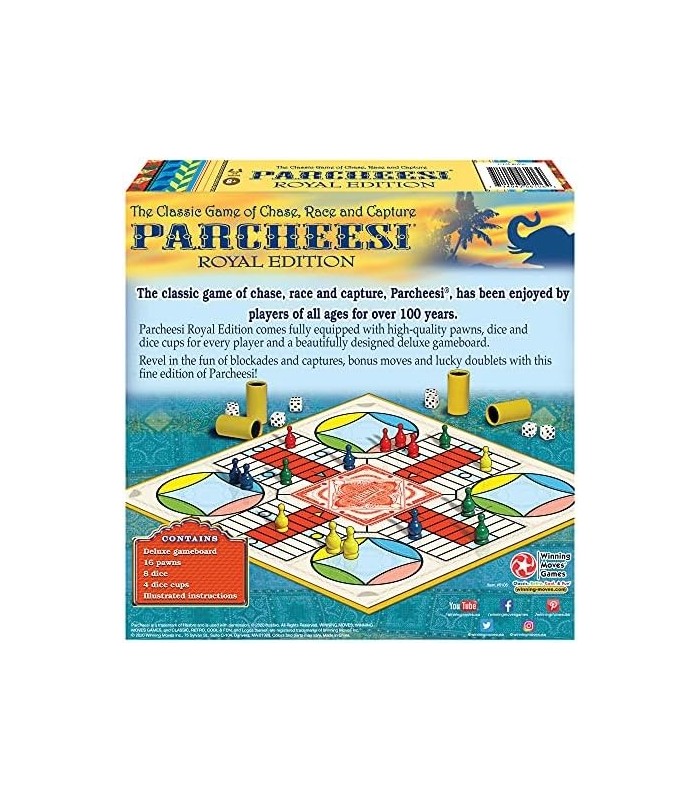 Jogos de Movimentos Vencedores Parcheesi Royal Edition, Multicolor (6106)