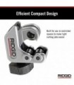 RIDGID 40617 Modelo 101 Cortador de Tubulação Fechado com Capacidade de Corte, Prata