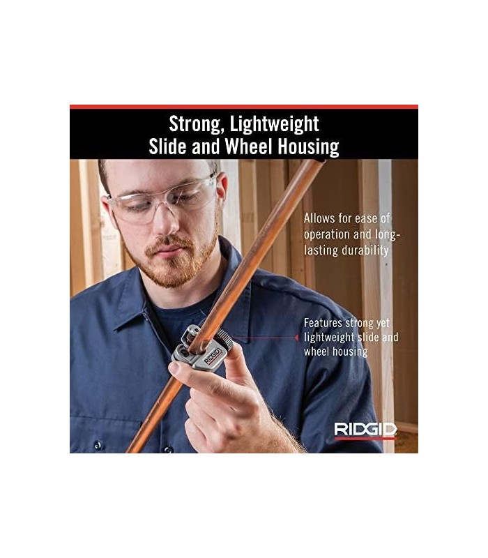 RIDGID 40617 Modelo 101 Cortador de Tubulação Fechado com Capacidade de Corte, Prata